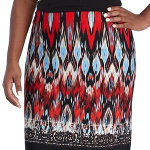 Rafaella Womens Plus Size Pull-On Tube Skirt Hot P